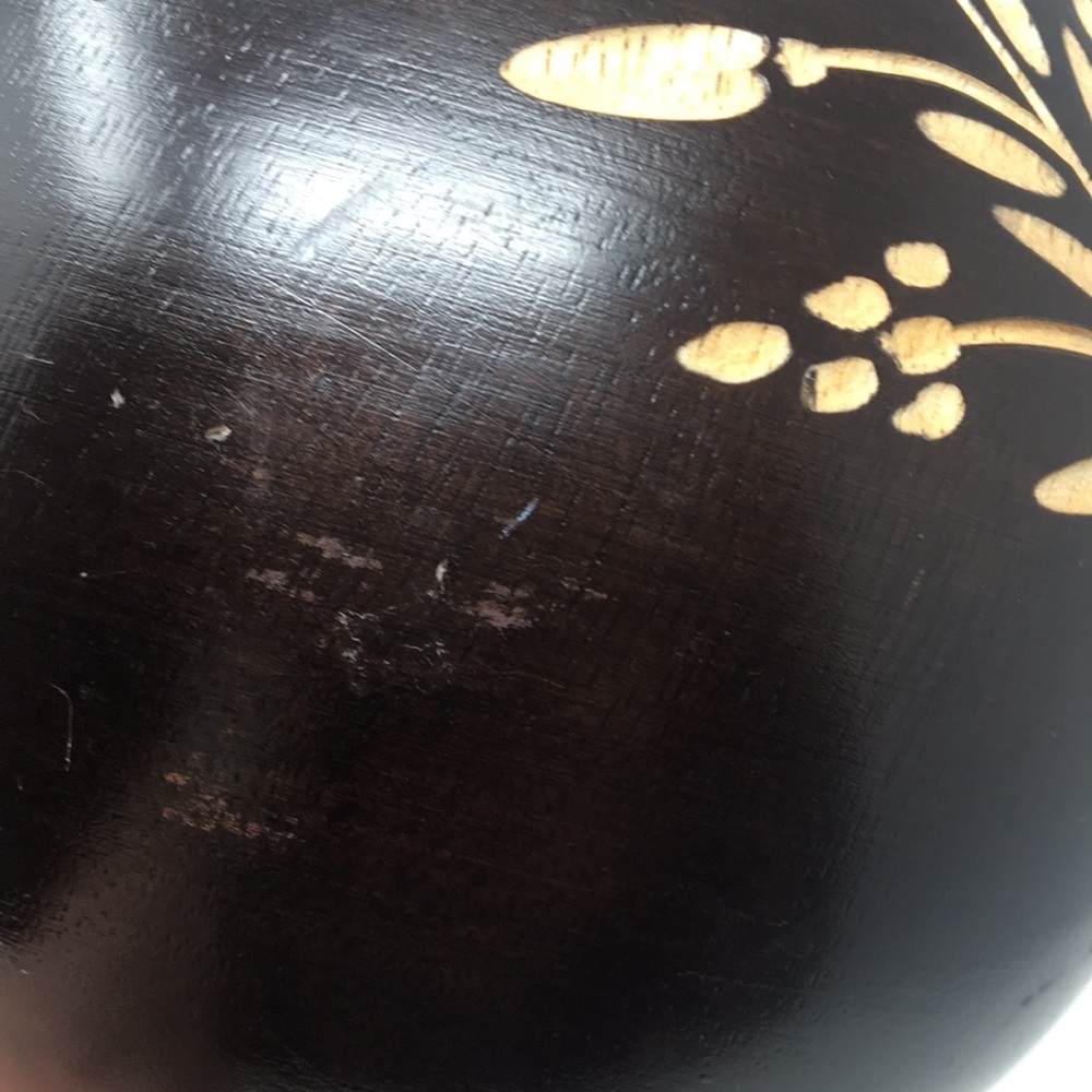 Carved  Wood Spherical Tea Light Holder - Picture 9 of 10